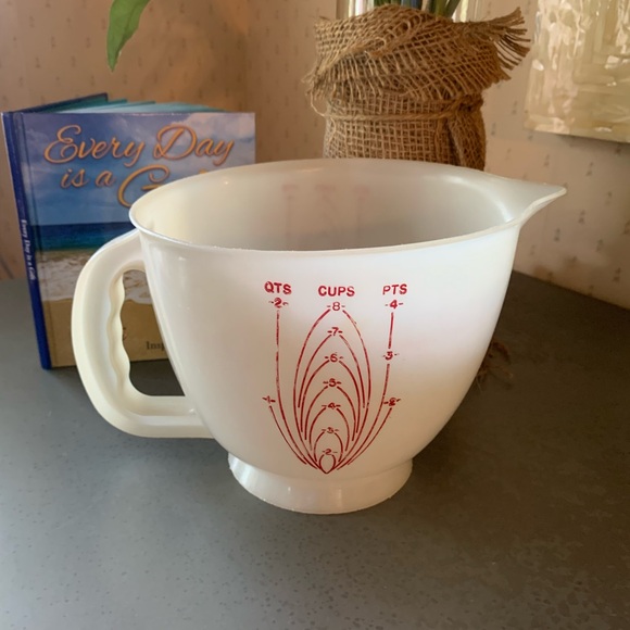 VINTAGE, Tupperware, LARGE measuring cup, 1970’s. No lid. MIX-N-STOR, pour spout - Picture 3 of 8